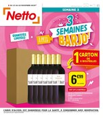 Catalogue Netto "3 semaines à prix barjo !", 8 pages, à Cagnes-sur-Mer, 13/11/2019 - 24/11/2019 Prospectus Netto "3 semaines à prix barjo !", 8 pages, à Cagnes-sur-Mer, 13/11/2019 - 24/11/2019