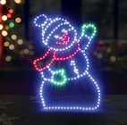 Aktuelles LED-Metall-Silhouetten Schneemann Angebot bei Hornbach in Duisburg ab 19,99 €