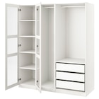 Aktuelle Kleiderschrank Angebote bei IKEA in Salzgitter Aktuelles Kleiderschrank weiß/weißes Glas 175x60x201 cm Angebot bei IKEA in Salzgitter ab 617,00 €