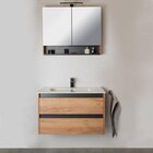 OBI - Badmöbel-Set Cleo Holzoptik Anthrazit 80 cm 3-teilig Angebot im Prospekt Badmöbel-Set Cleo Holzoptik Anthrazit 80 cm 3-teilig bei OBI im Prospekt "AKTUELLE ANGEBOTE" für 369,99 €