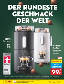 Kaffeeautomat im Netto Marken-Discount Prospekt "Aktuelle Angebote" mit 55 Seiten (Siegen (Universitätsstadt))