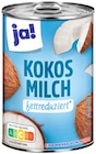 Kokosmilch oder Kokosmilch fettreduziert Angebote von ja! bei REWE München für 0,99 €