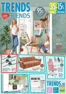Couch im Trends Prospekt "TRENDS FOR FRIENDS" mit 8 Seiten (Oberhausen)