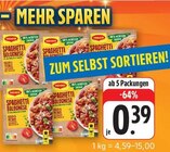 EDEKA - Spaghetti Bolognese Angebot im Prospekt Spaghetti Bolognese bei EDEKA im Prospekt "" für 0,39 €