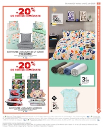 Prix et réduction Parure De Lit dans le prospectus Carrefour en cours Offre Parure De Lit dans le catalogue Carrefour du moment à la page 9