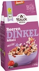 Bio Dinkel Müsli Beerensart im REWE Prospekt Bio Dinkel Müsli Beerensart von Bauck Mühle im aktuellen REWE Prospekt für 2,99 €