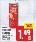 Crunchips Stackers im Angebot bei WEZ in Bad Salzuflen Crunchips Stackers Angebote von Lorenz bei WEZ Bad Salzuflen für 1,49 €
