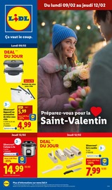 Sushi Angebote im Prospekt "Préparez-vous pour la Saint-Valentin" von Lidl auf Seite 1