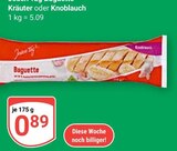 Baguette Kräuter Angebote bei GLOBUS Salzgitter für 0,89 €