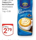 Cappuccino Nachfüllbeutel Angebote von Krüger Family bei GLOBUS Kempen für 2,79 €
