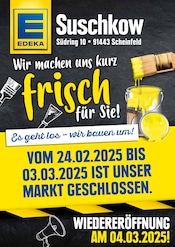 Aktueller E center Supermarkt Prospekt in Dietersheim und Umgebung, "Wir machen uns kurz frisch für Sie" mit 2 Seiten, 17.02.2025 - 22.02.2025