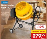 Betonmischer GBM 130 im Angebot bei Netto Marken-Discount in Leipzig Betonmischer GBM 130 Angebote von Güde bei Netto Marken-Discount Leipzig für 279,99 €