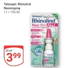 Aktuelles Rhinolind Nasenspray Angebot bei GLOBUS in Duisburg ab 3,99 €