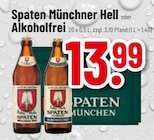 Münchner Hell im Angebot bei Trinkgut in Ginsheim-Gustavsburg Münchner Hell Angebote von Spaten bei Trinkgut Ginsheim-Gustavsburg für 13,99 €