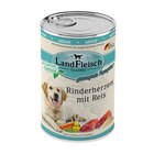 Aktuelles LandFleisch Dog Classic Rinderherzen mit Reis und Gartengemüse 400 g Angebot bei Zookauf in Bremen ab 1,29 €