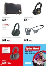 Audiogeräte im MediaMarkt Saturn Prospekt Audiogeräte im MediaMarkt Saturn Prospekt "Cyber Week" auf Seite 12