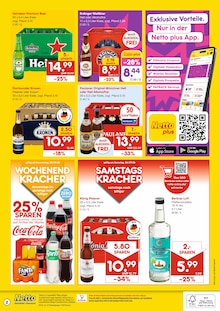 Coca Cola im Netto Marken-Discount Prospekt "DER ORT, AN DEM DU IMMER AUSGEZEICHNETE PREISE FINDEST." mit 2 Seiten (Gelsenkirchen)