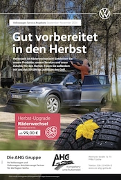 Volkswagen Prospekt "Mit frischen Reifen durch den Herbst" für Gotha, 1 Seite, 01.09.2024 - 30.11.2024