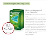 LINDA Mücke - Nicorette Kaugummi 2 mg freshmint Angebot im Prospekt Nicorette Kaugummi 2 mg freshmint bei LINDA im Mücke Prospekt für 27,95 €