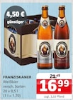 Weißbier im Angebot bei Getränke Quelle Weydringer in Lehrte Weißbier Angebote von Franziskaner bei Getränke Quelle Weydringer Lehrte für 16,99 €