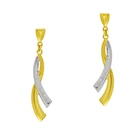 Boucles d'oreilles en or jaune et rhodié en promo chez Le Manège à Bijoux Boucles d'oreilles en or jaune et rhodié dans le catalogue Le Manège à Bijoux