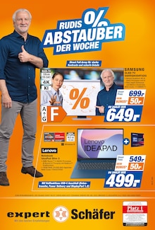 expert Schäfer Prospekt Aull "RUDIS 0% ABSTAUBER DER WOCHE" mit 1 Seite