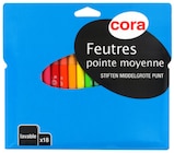 Feutres pointe moyenne - CORA en promo chez Cora Aulnay-sous-Bois à 2,00 €