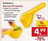 Aktuelles Manuelle Zitruspresse Angebot bei Netto Marken-Discount in Duisburg ab 4,99 €