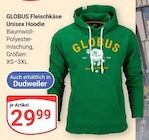 Fleischkäse Unisex Hoodie im Angebot bei GLOBUS in St. Ingbert Fleischkäse Unisex Hoodie Angebote von Globus bei GLOBUS St. Ingbert für 29,99 €