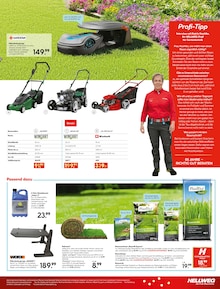 Akku Rasenmäher Angebot im Hellweg Prospekt, gültig von 30.03.2026 bis 04.04.2026 Akku Rasenmäher Angebot im aktuellen Hellweg Prospekt auf Seite 23