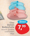 Damen Badeschuhe im budni Prospekt Damen Badeschuhe von Clou im aktuellen budni Prospekt für 7,99 €