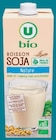Promo 20% versés sur ma carte U sur la gamme des boissons vegetales  U BIO à  dans le catalogue U Express à Bayeux