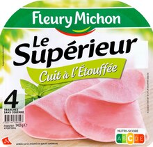 Jambon supérieur cuit à l’étouffée - Monoprix à Athis-Mons Jambon supérieur cuit à l’étouffée en promo chez Monoprix Athis-Mons à 2,14 €