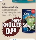 Aktuelle Felix Katzenfutter Angebote bei V-Markt in Augsburg Aktuelles Katzensnacks Angebot bei V-Markt in Augsburg ab 0,88 €