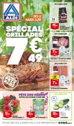 Catalogue Aldi à Le Guerno, avec 26 pages Prospectus Aldi à Le Guerno, "Spécial grillades", 26 pages, 24/05/2022 - 30/05/2022
