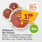 Bio-Salami von Wiltmann im aktuellen tegut Prospekt für 1,99 €