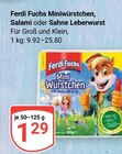 Aktuelles Miniwürstchen Angebot bei GLOBUS in Duisburg ab 1,29 €