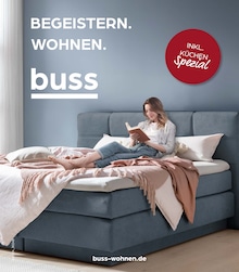 buss Prospekt: "BEGEISTERN. WOHNEN.", 32 Seiten, 26.07.2024 - 12.08.2024