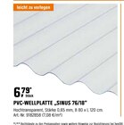 Aktuelles PVC-Wellplatte „Sinus 76/18“ Angebot bei OBI in Solingen (Klingenstadt) ab 6,79 €