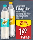 Bittergetränk von Schweppes für 1,49 € bei ALDI Nord im Angebot Bittergetränk von Schweppes im aktuellen ALDI Nord Prospekt