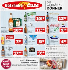 Coca Cola im Getränke Oase Prospekt "Aktuelle Angebote" mit 1 Seiten (Lippstadt)