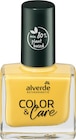 Nagellack Color & Care Nail Polish 110 Yellow Sunshine von alverde NATURKOSMETIK im aktuellen dm-drogerie markt Prospekt für 3,45 €
