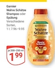 Wahre Schätze Shampoo im Angebot bei GLOBUS in St. Ingbert Wahre Schätze Shampoo Angebote von Garnier bei GLOBUS St. Ingbert für 1,99 €