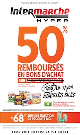 Catalogue Supermarchés Intermarché en cours à Le Sourn et alentours, "50% REMBOURSÉS EN BONS D'ACHAT SUR tout LE RAYON SURGELÉS SALÉS", 68 pages, 28/05/2024 - 09/06/2024
