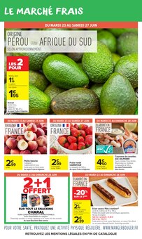 Promotion Gambas dans le prospectus Carrefour Market, valable du 23/06/2026 au 05/07/2026 Promo Gambas dans le catalogue Carrefour Market du moment à la page 6