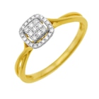 Promo Bague en or jaune rhodié et diamants à 555,00 € dans le catalogue E.Leclerc à Basse-Goulaine