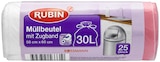 Müllbeutel mit Zugband Angebote von Rubin bei Rossmann Esslingen für 0,99 €