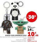 Porte-clés lumineux - LEGO en promo chez Hyper U La Rochelle à 10,49 €