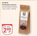HierZuliebe Gewürz Angebote von Globus bei GLOBUS Jena für 2,99 €