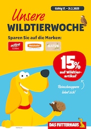 Aktueller Das Futterhaus Zoohandlung Prospekt für Mayen: Unsere WILDTIERWOCHE mit 2} Seiten, 17.02.2025 - 21.02.2025